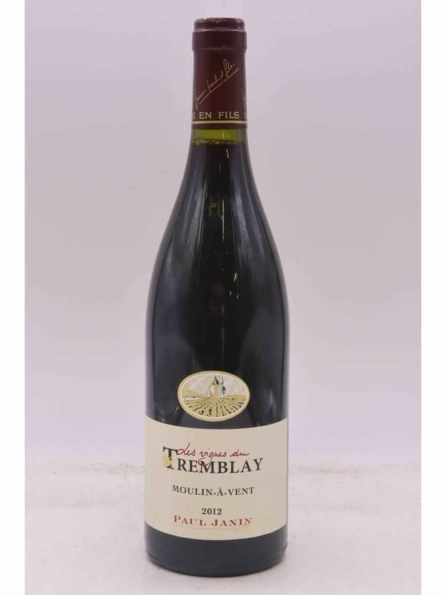 Paul Janin Moulin A Vent Les Vignes Du Tremblay 2012