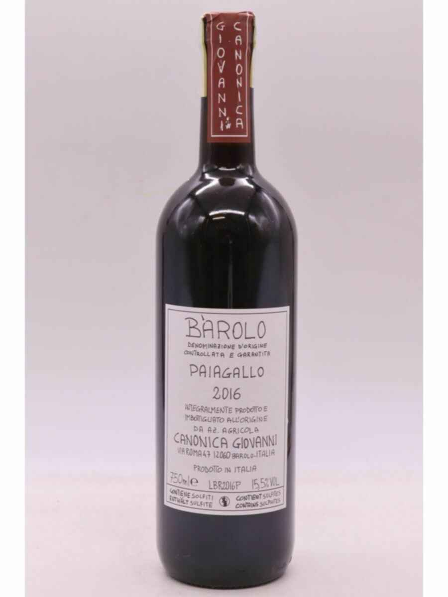 Giovanni Canonica Barolo Paiagallo 2016