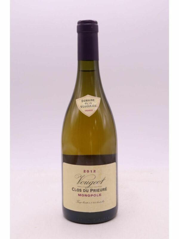 De La Vougeraie Vougeot Blanc Clos Du Prieure, 2012