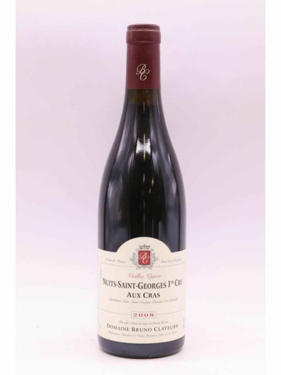 Bruno Clavelier Nuits St Georges Aux Cras 1er Cru 2008
