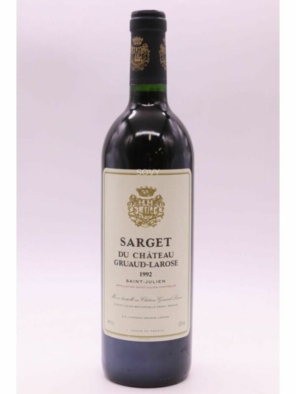 Chateau Gruaud Larose Sarget De Gruaud Larose, 1992