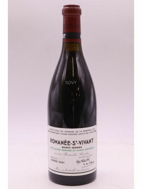 De La Romanee Conti Romanee Saint Vivant Grand Cru, 2001