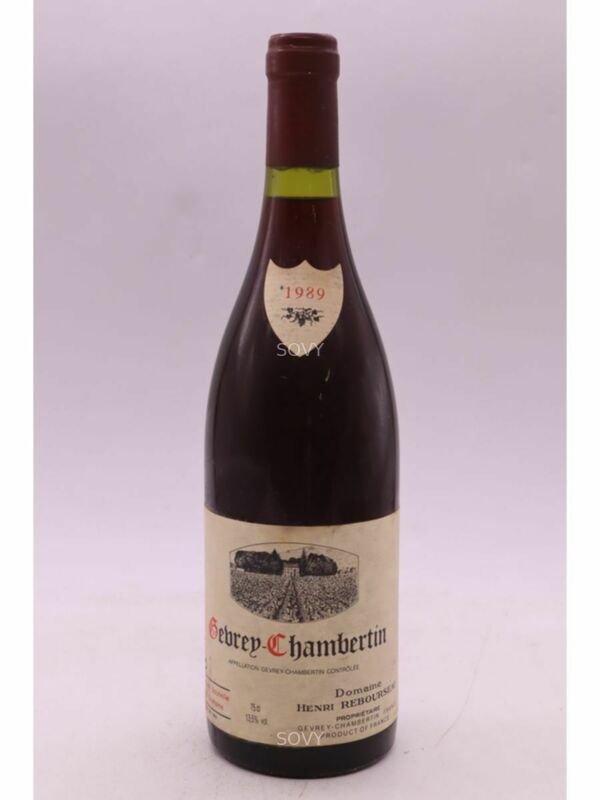 Henri Rebourseau Gevrey Chambertin, 1989