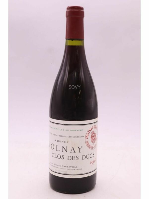 Marquis D'angerville Volnay  Clos Des Ducs 1er Cru, 1998