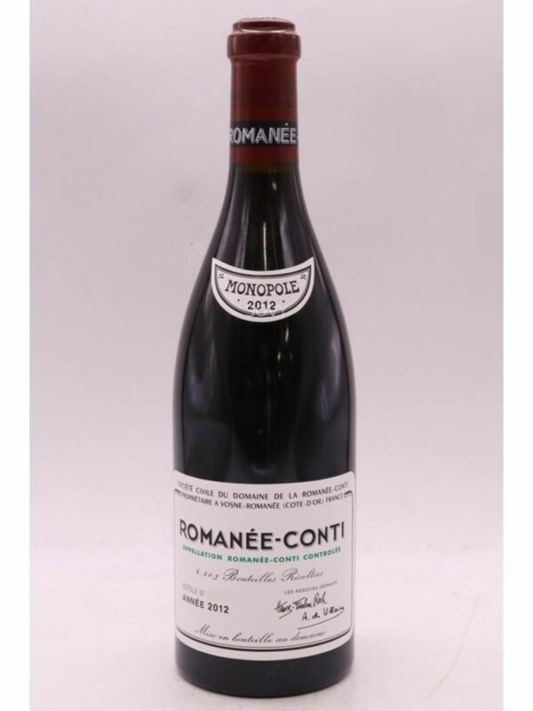 De La Romanee Conti Romanee Conti Grand Cru, 2012
