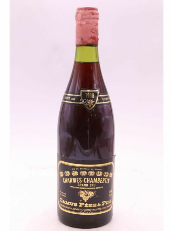 Camus Père Et Fils Charmes Chambertin Grand Cru, 1988