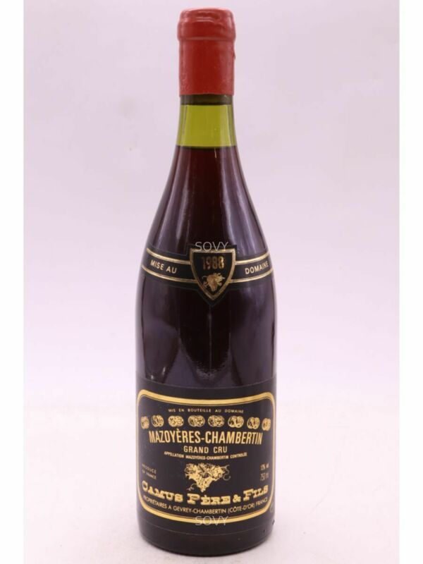 Camus Pere Et Fils Mazoyeres Chambertin Grand Cru, 1988