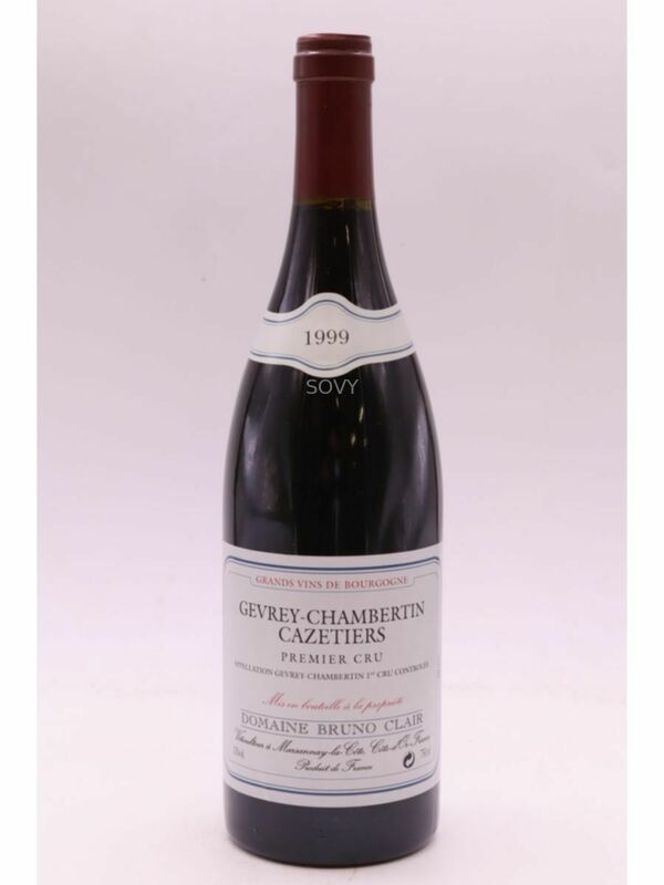 Bruno Clair Gevrey Chambertin Les Cazetiers 1er Cru, 1999