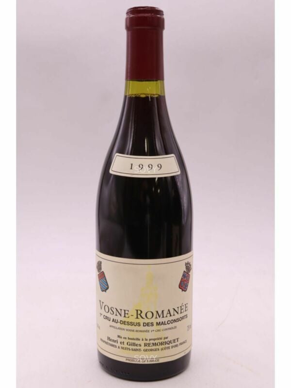 Henri Et Gilles Remoriquet Vosne Romanee Aux Dessus Des Malconsorts 1er Cru, 1999