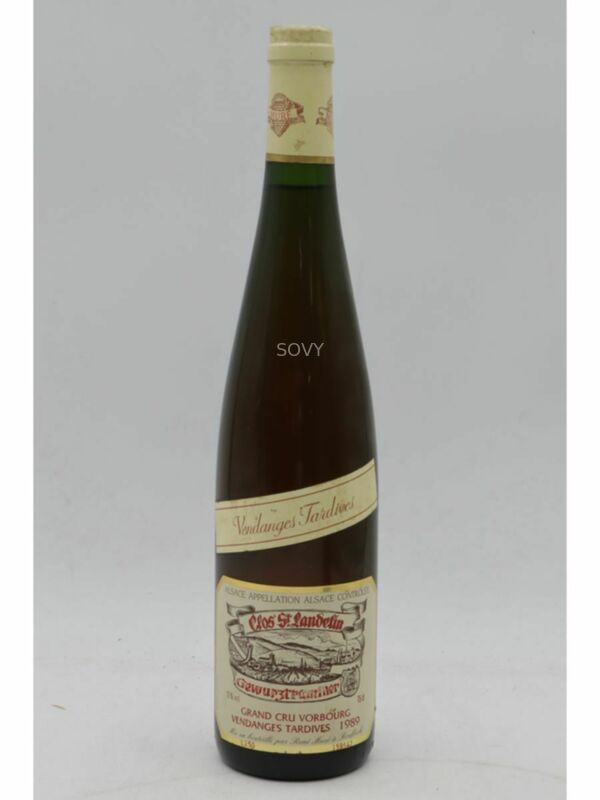Rene Mure Clos St Landelin Alsace Grand Cru Gewurztraminer Vorbourg Vendanges Tardives, 1989
