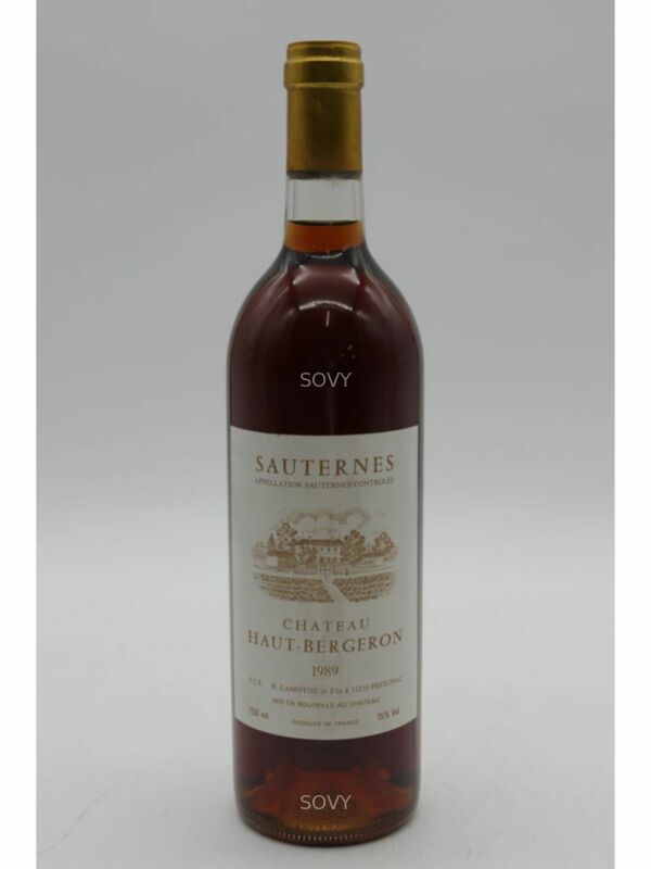 Chateau Haut Bergeron, 1989