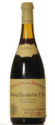 Camille Giroud Gevrey Chambertin 1er cru Les Cazetiers 1983