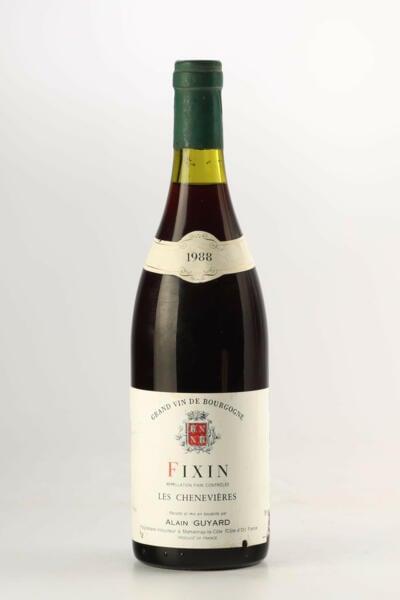 Alain Guyard , Fixin Les Chenevieres (rouge) , 1988