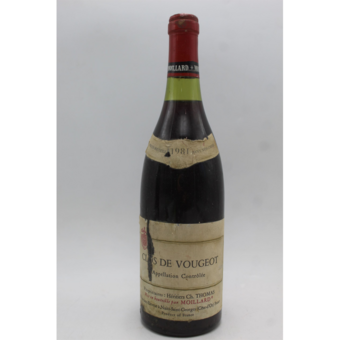 Maison Moillard Clos De Vougeot Grand Cru 1981