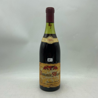 Cathiard Molinier Romanee St Vivant Grand Cru 1981