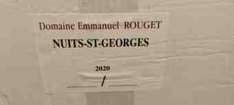 Emmanuel Rouget Nuits Saint Georges 2020