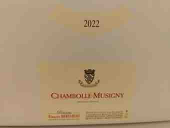 Bertheau Chambolle Musigny 2022