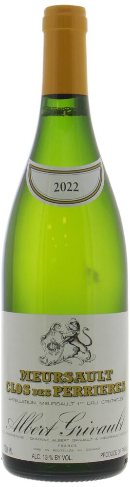 Albert Grivault , Meursault Perrieres 1er Cru , 2022