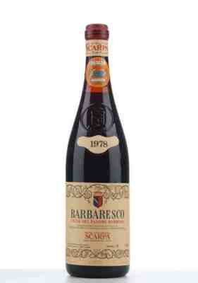 Scarpa Barbaresco Vigne Del Payore Barberis 1978