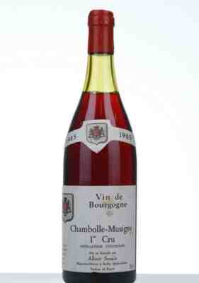 Albert Sounit , Chambolle Musigny 1er Cru , 1985