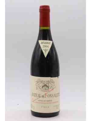 Rayas Chateau De Fonsalette Reserve Syrah 2004