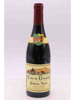 Chateau Thivin Cotes De Brouilly Cuvee Zaccharie 2016